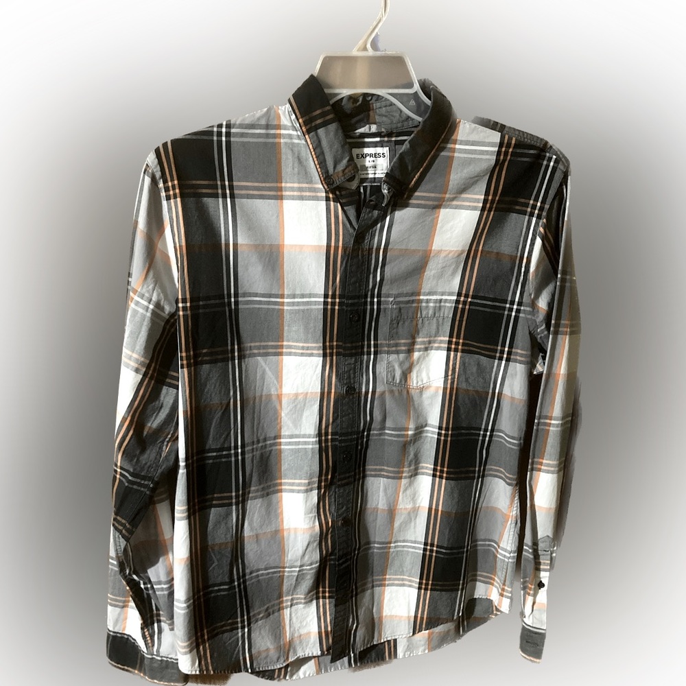 Express fitted button up shirt